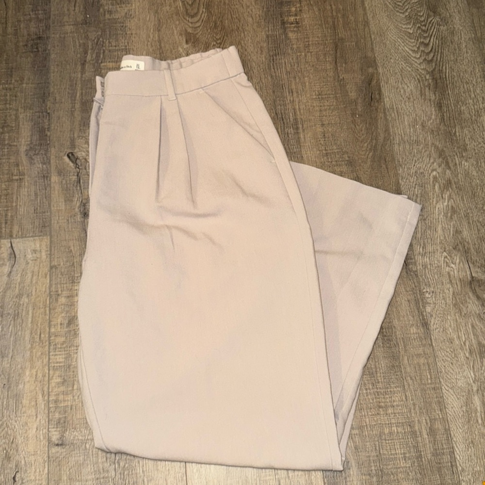 Abercrombie Curve Love Sloane Tailored Wide Leg Pant